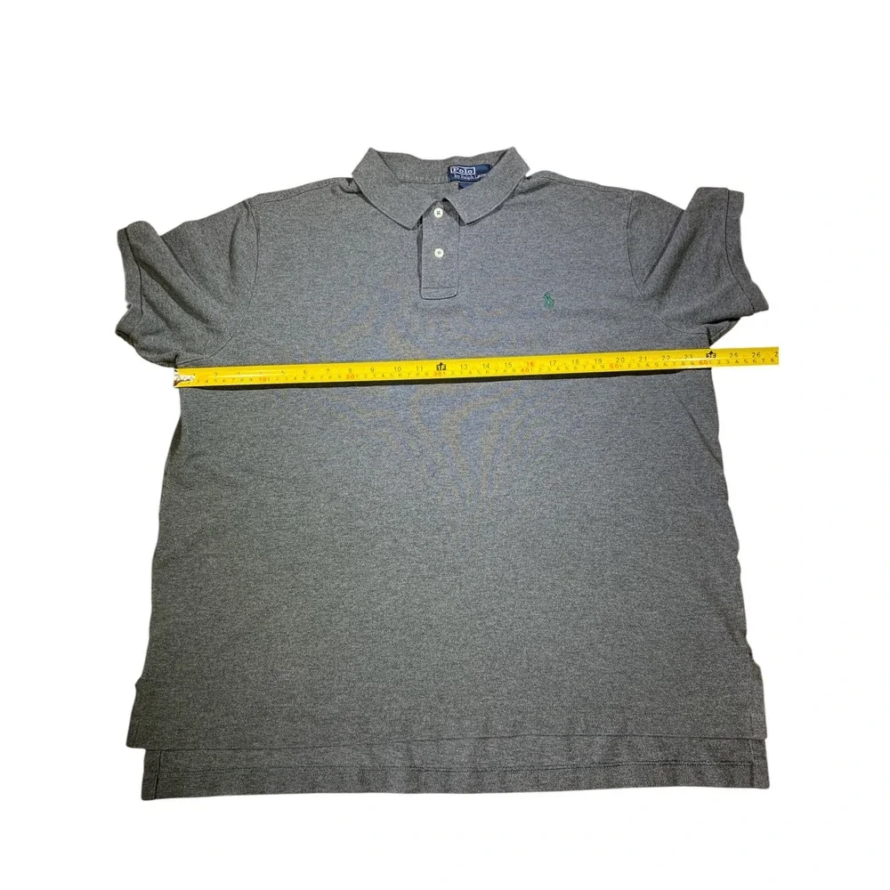 Polo Ralph Lauren XXL Gray Custom Fit Polo‎ Shirt Short Sleeve